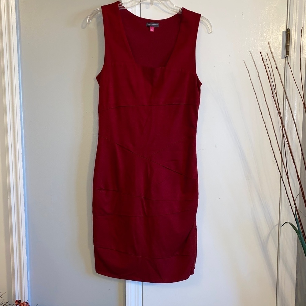 Vince Camuto ladies dark red dress size 4